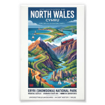 North Wales Travel Poster