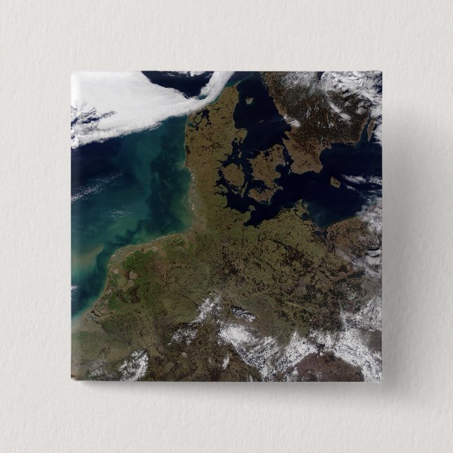 North Western Europe Pinback Button (Front)