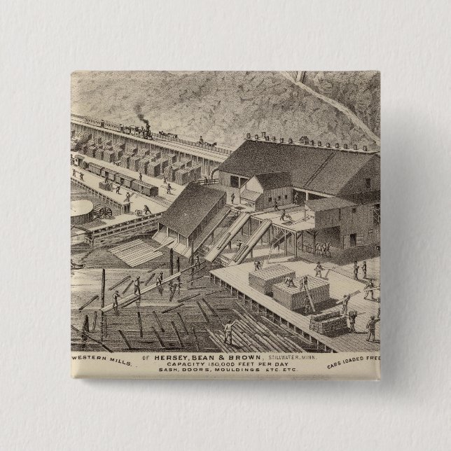 North Western Mills of Hersey, Minnesota Pinback Button (Front)