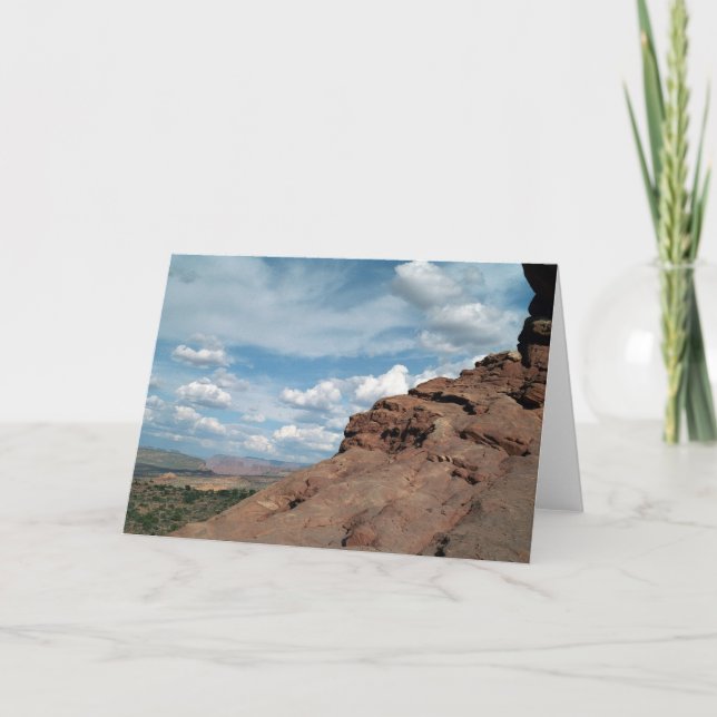 North Window Arch Utah Desert Landscape Photo Card (Front)