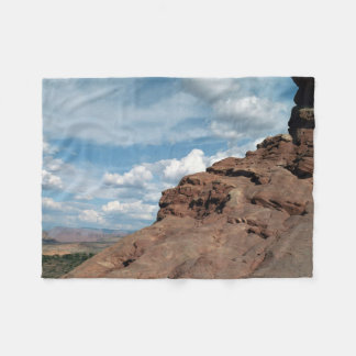 North Window Arch Utah Desert Landscape Photo Fleece Blanket