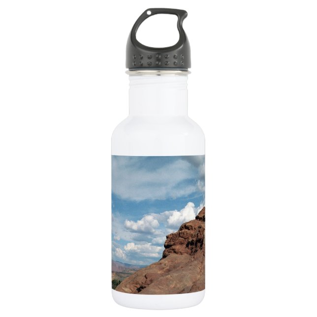 North Window Arch Utah Desert Landscape Photo Water Bottle (Front)