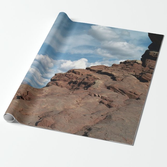 North Window Arch Utah Desert Landscape Photo Wrapping Paper (Unrolled)
