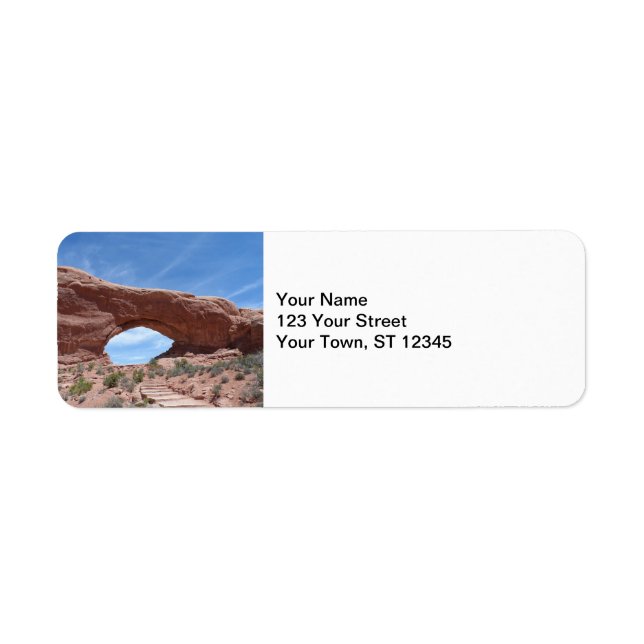 North Window- Arches National Park Label (Front)