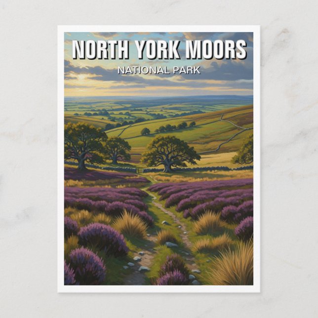 North York Moors National Park England Postcard (Front)