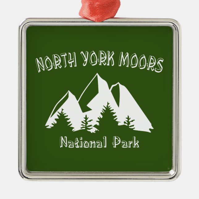 North York Moors National Park Metal Ornament (Front)