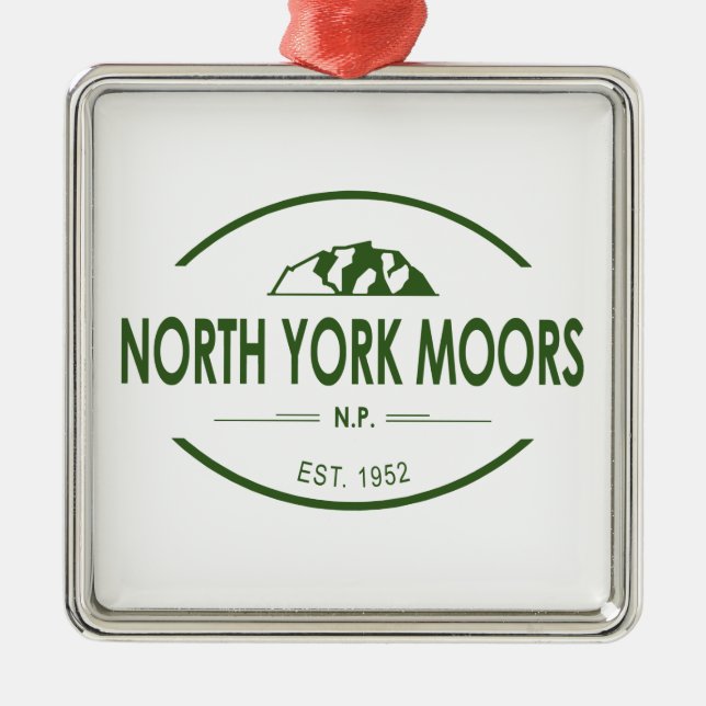 North York Moors National Park Metal Ornament (Front)