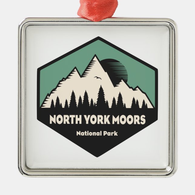 North York Moors National Park Metal Ornament (Front)
