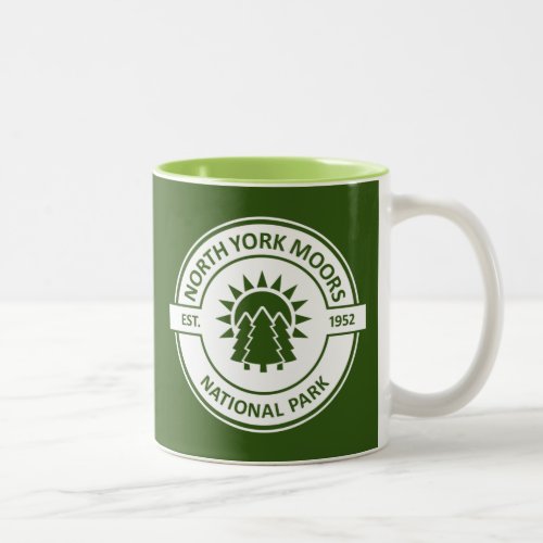 North York Moors National Park Sun Trees Two_Tone Coffee Mug