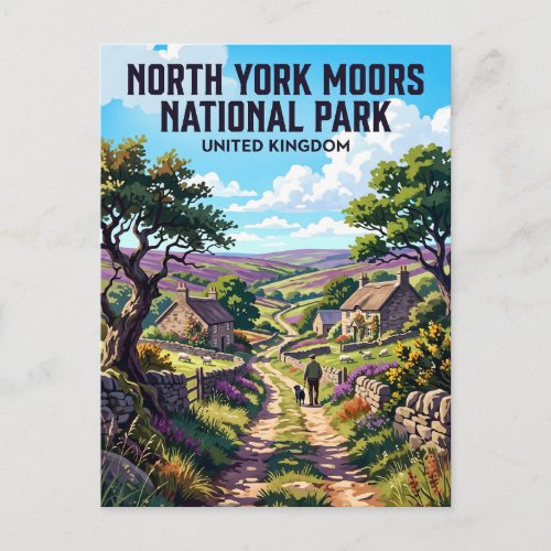 North York Moors National Park United Kingdom Postcard