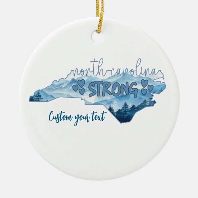 Northcarolina  ceramic ornament (Front)