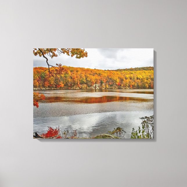 Northeast Autumn Landscape Canvas Print (Front)