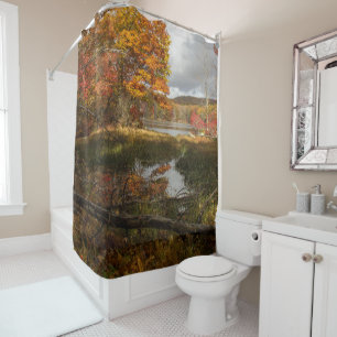 Northeast Autumn Shower Curtain