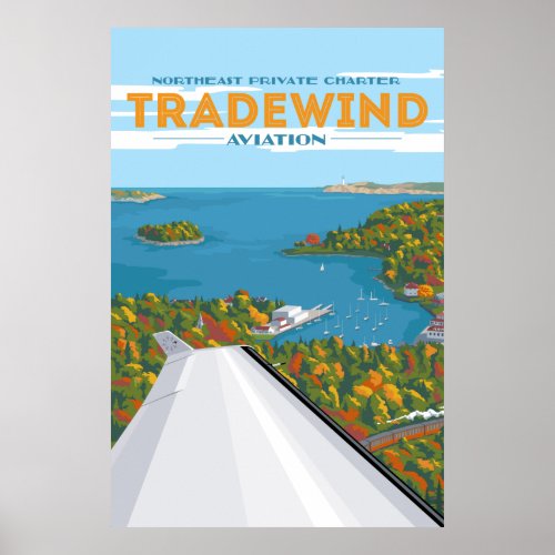 Northeast Fall Tradewind Aviation Poster