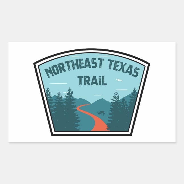 Northeast Texas Trail Rectangular Sticker (Front)