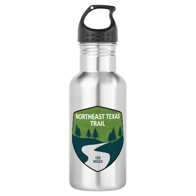 Northeast Texas Trail Stainless Steel Water Bottle (Front)