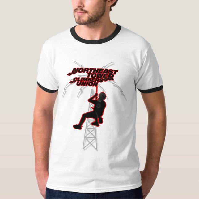 northeast tower climbers union T-Shirt (Front)