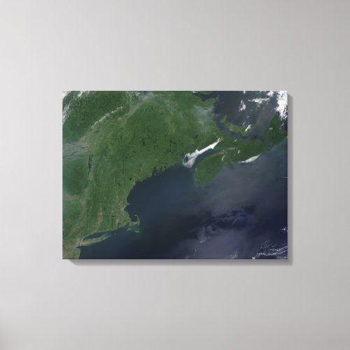 Northeast United States and Canada Canvas Print