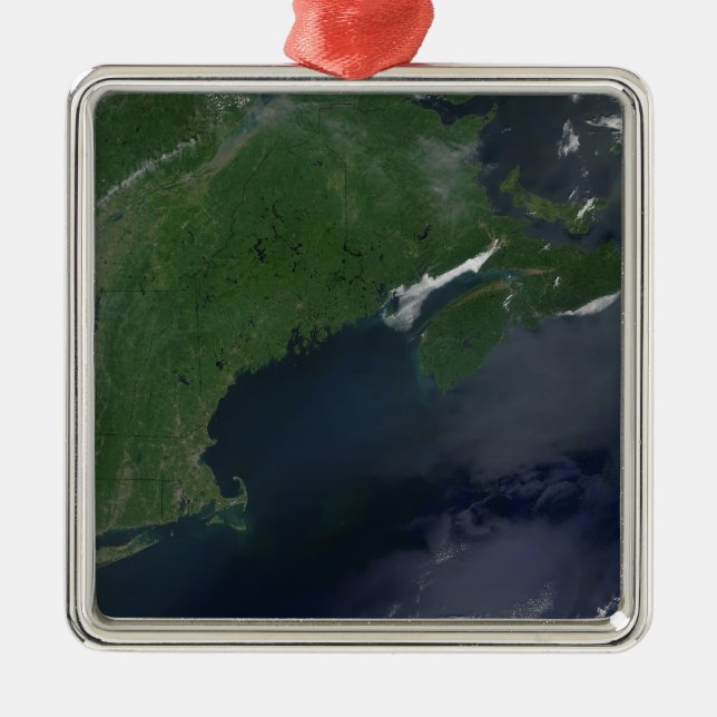 Northeast United States and Canada Metal Ornament (Front)