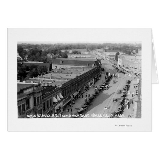 Northeast View of Main St from Baker Bldg Cards (Front Horizontal)