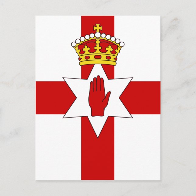 Norther Ireland ulster flag Postcard (Front)