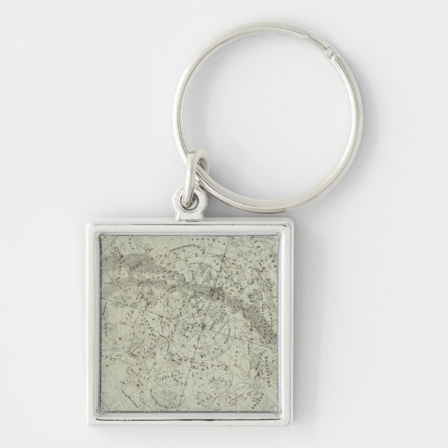Norther Night Sky map Keychain (Front)
