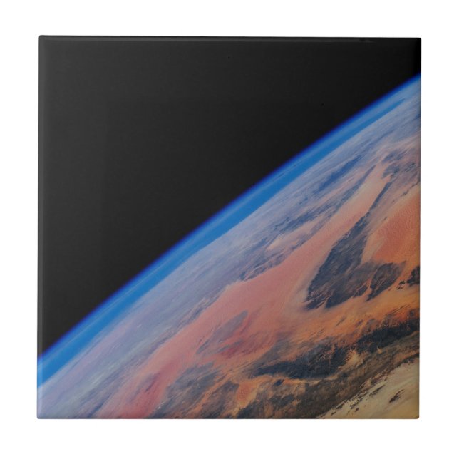 Northern Africa And The Vast Libyan Desert. Ceramic Tile (Front)