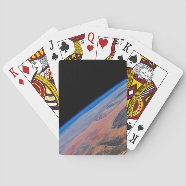 Northern Africa And The Vast Libyan Desert. Poker Cards (Back)