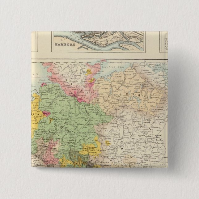 Northern and Central Germany Button (Front)