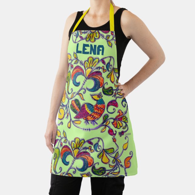 Northern Bird Add Your Name Apron (Insitu)