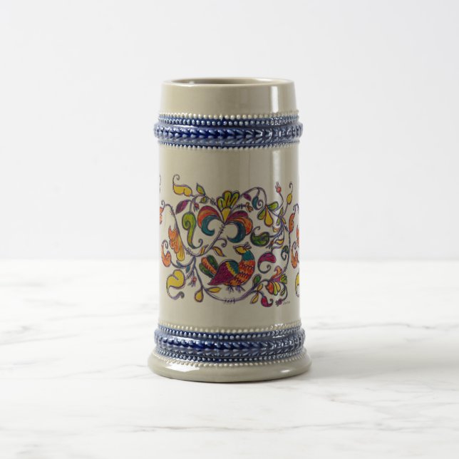 Northern Bird from Russia Beer Stein (Center)