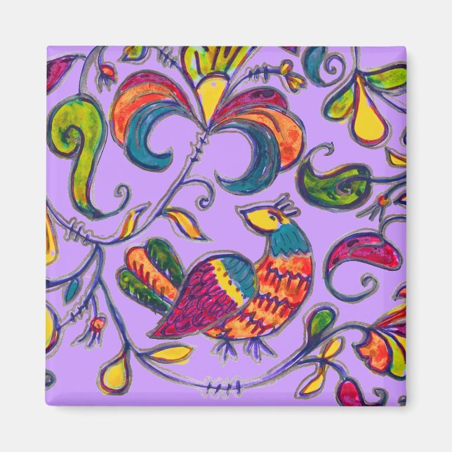 Northern Bird from Russia Magnet (Front)