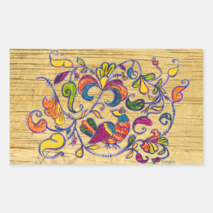 Northern Bird from Russia Rectangular Sticker