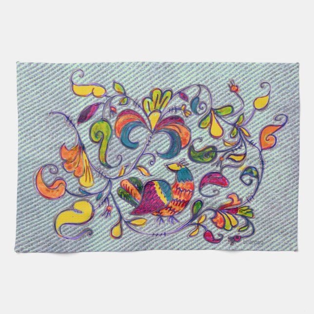 Northern Bird Towel (Horizontal)