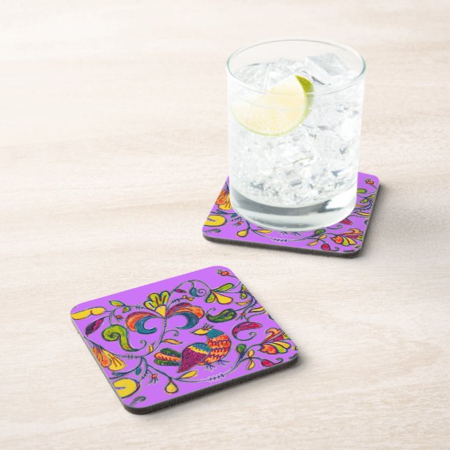 Northern Birds Beverage Coaster (Right Side)