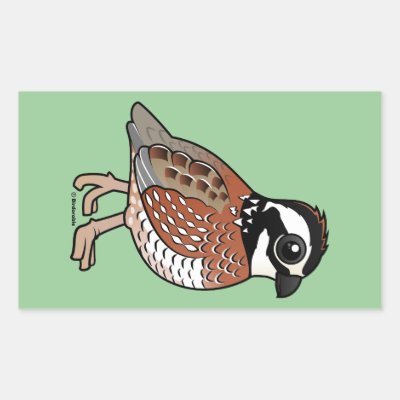 Northern Bobwhite Rectangular Sticker