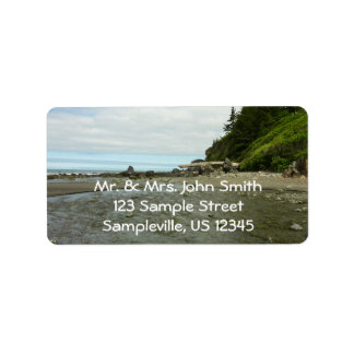 Northern California Coastline from Redwood Park Label