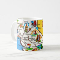 Northern California Map Mug