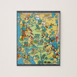Northern California Pictorial Map Jigsaw Puzzle
