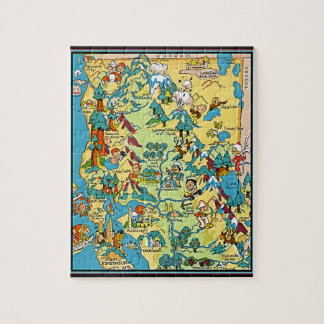 Northern California Pictorial Map Jigsaw Puzzle