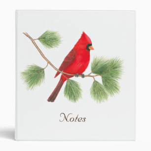 Northern Cardinal 3-Ring Binder