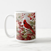 Northern Cardinal Bird Red Berries
