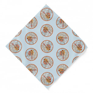 Northern Cardinal Flying in Snow Original Photo Bandana