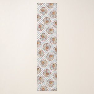 Northern Cardinal Flying in Snow Original Photo Scarf