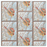 Northern Cardinal Flying - Original Photograph Fabric