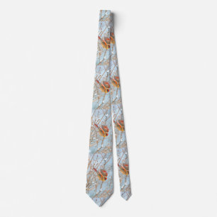 Northern Cardinal Flying - Original Photograph Neck Tie