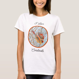 Northern Cardinal Flying - Original Photograph T-Shirt