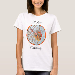Northern Cardinal Flying - Original Photograph T-Shirt
