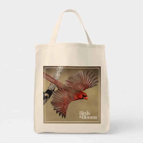 Northern Cardinal In Flight Tote Bag