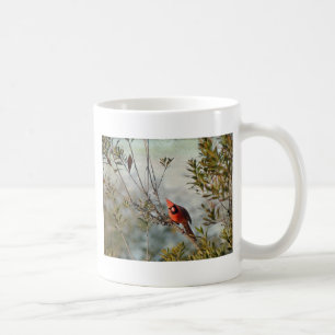 Northern Cardinal in Wax Myrtle Coffee Mug